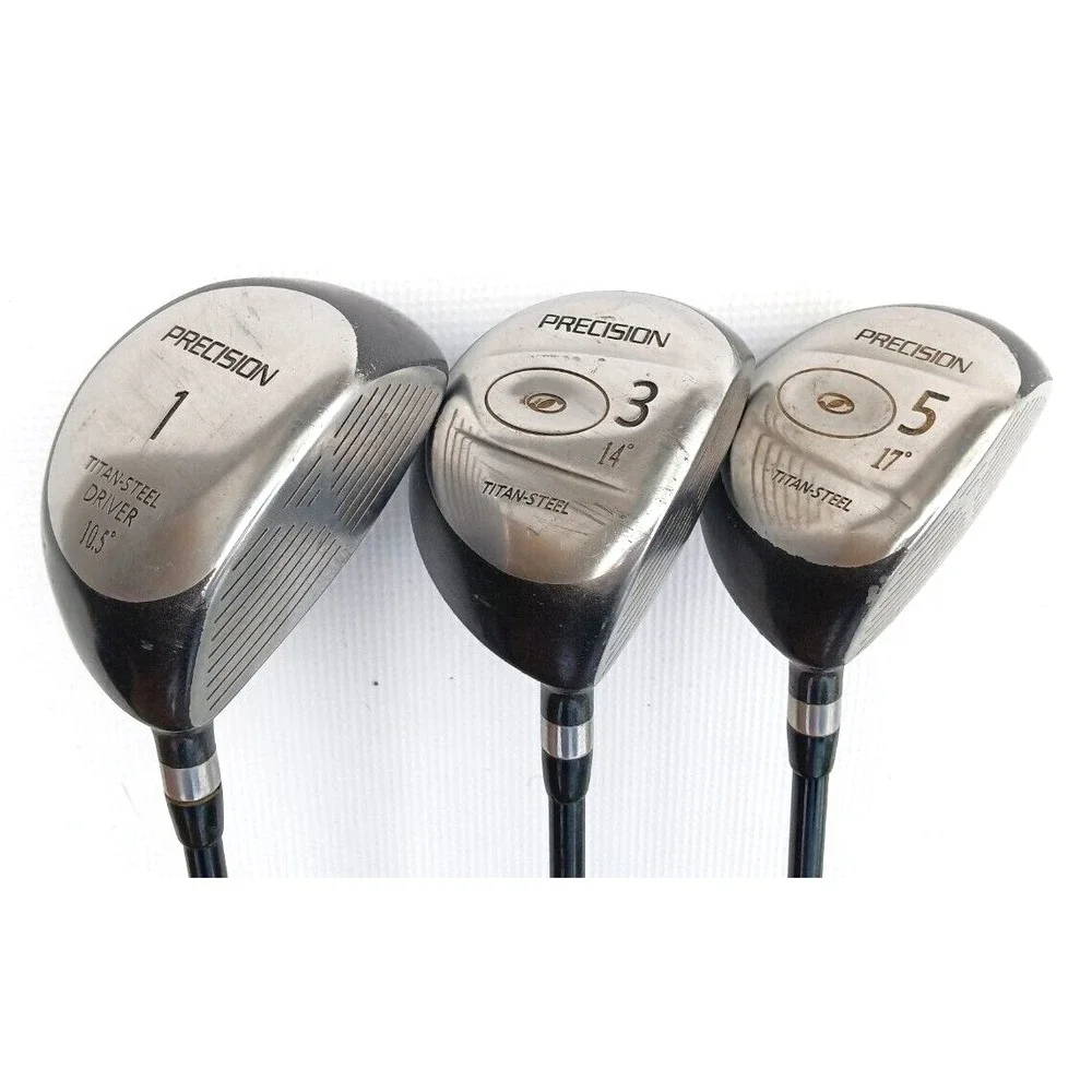 Titan-Steel / Precision Drivers #1 / #3 / #5 Flex Plus Graphite Shafts Grips OK!